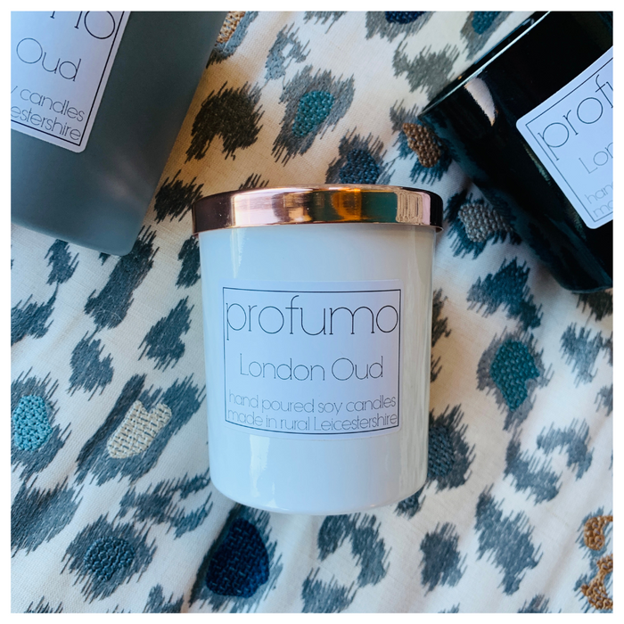 LONDON OUD SCENTED SOY WAX CANDLE