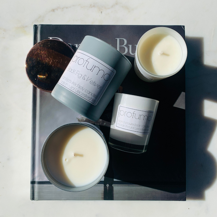 BLACK FIG & VETIVER SCENTED SOY WAX CANDLE