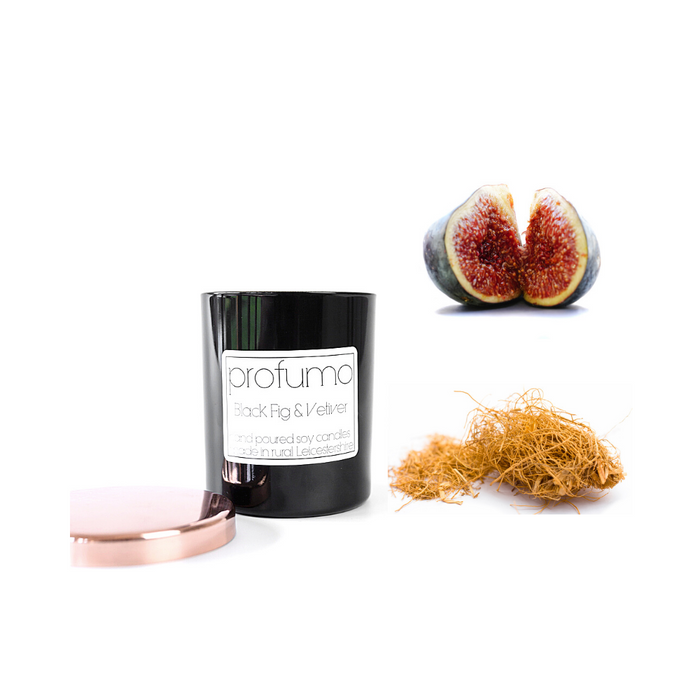 BLACK FIG & VETIVER SCENTED SOY WAX CANDLE