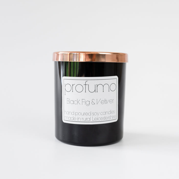 BLACK FIG & VETIVER SCENTED SOY WAX CANDLE